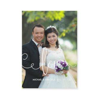 Catholic Wedding Prayer Holy Card | Script Overlay