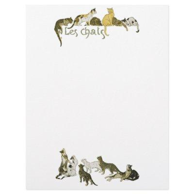 Cats, Alexandre Steinlen Letterhead