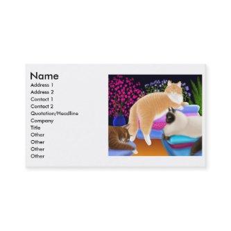 Cats Love Fresh Laundry Profile Card
