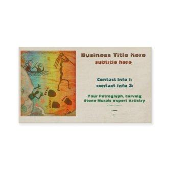 Cave Dwelling Native American TRADE ARTIST TEMP Appointment Card