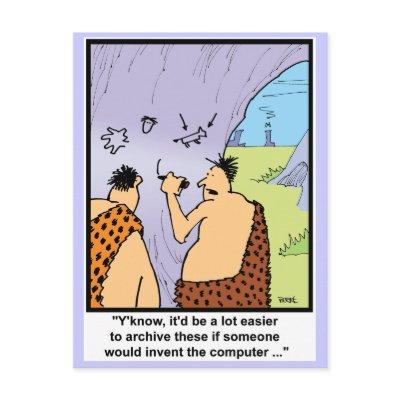Caveman Style Postcard