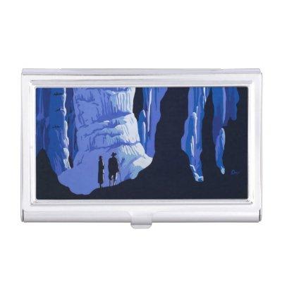 Caving Travel Cavern Vintage Travel Poster Case For