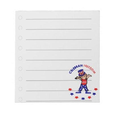 Celebrate Freedom  Notepad