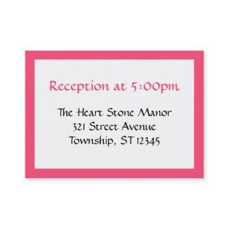 Celebration in Fuchsia Guest Reference Cards