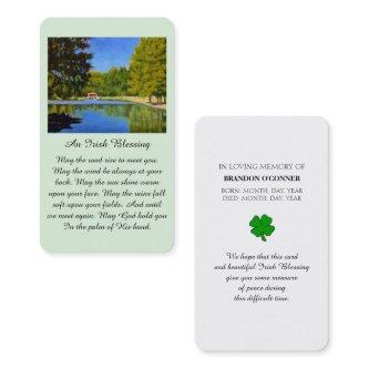 Celebration of Life Irish Blessing Prayer Card