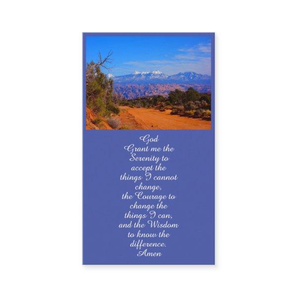 Celebration of Life Landscape Memorial Card