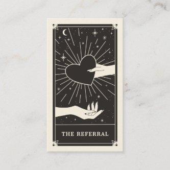 Celestial Boho referral tarot card