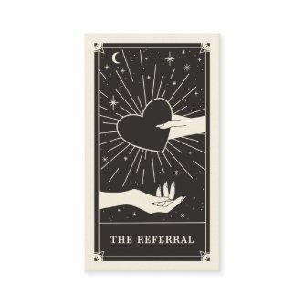 Celestial Boho referral tarot card