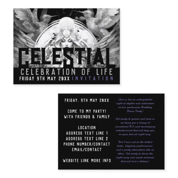 Celestial Goddess Life Celebration Birthday Flyer