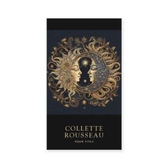 Celestial Gold Black Sun Moon