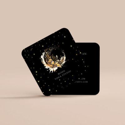 Celestial Golden Moon Luxe Square