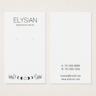 Celestial Moon Earring Jewelry Display Cards