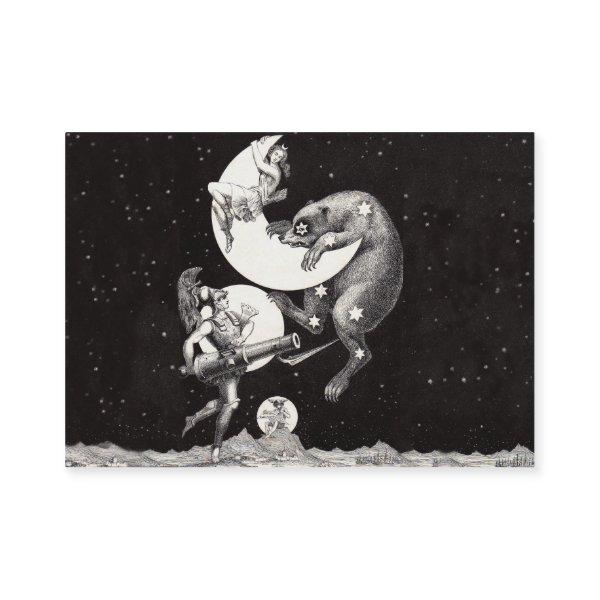 Celestial Moon Sky Universe God Night Illustration