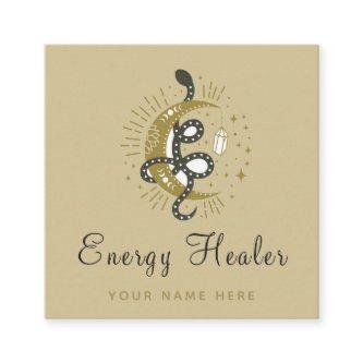 Celestial Snake Moon Sparkle Mystic Energy Healer Square