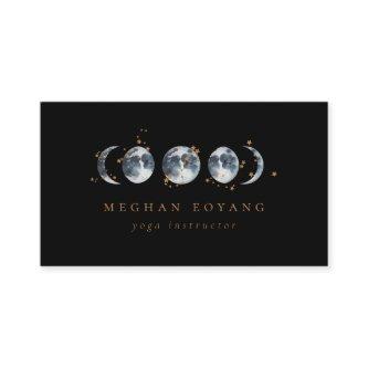 Celestial Starry Moon Phase | Black