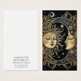 Celestial Sun Moon Earring Jewelry Display