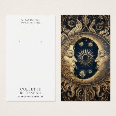 Celestial Sun Moon Earring Jewelry Display