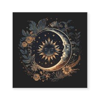 Celestial Sun & Moon Square