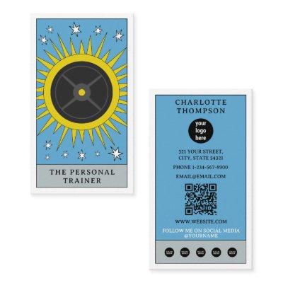 Celestial Tarot Sun Personal Trainer Weights Logo