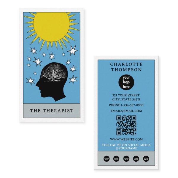 Celestial Tarot Sun Therapist Counselor Logo