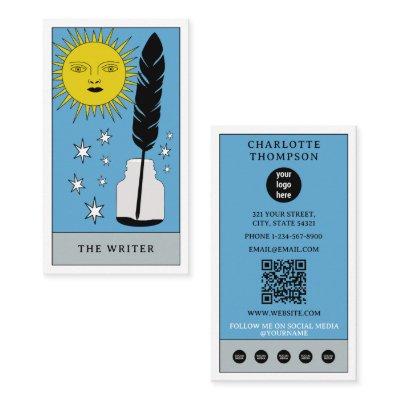 Celestial Tarot Sun Writer Author Modern Logo