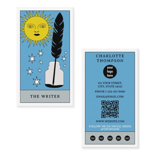 Celestial Tarot Sun Writer Author Modern Logo