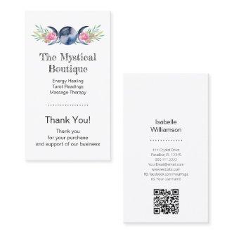 Celestial Triple Moon Goddess QR Code Thank You Bu
