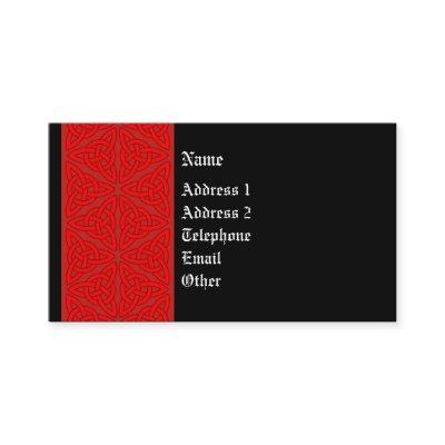Celtic Profile Card - Reds
