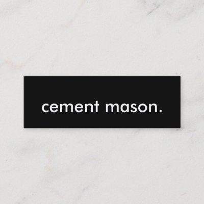 cement mason. mini