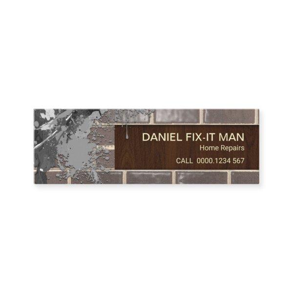 Cement Splatter Brickwork Fine Wood Grain Mini