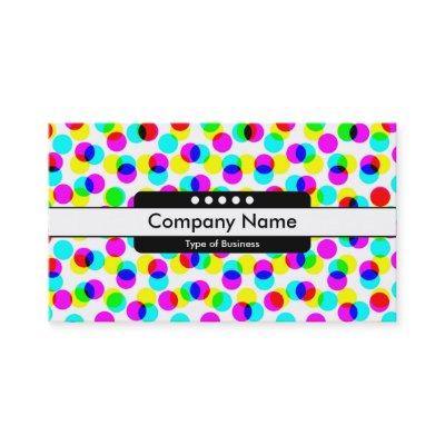Center Band 5 Spots - Color Halftone Pattern