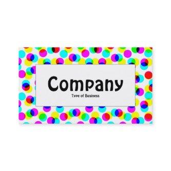 Center Label - Color Halftone Pattern