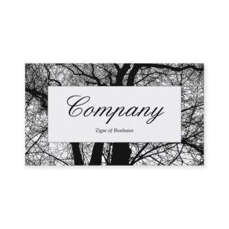 Center Label - High Contrast Tree