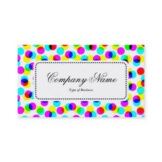 Center Label v5 - Color Halftone Pattern