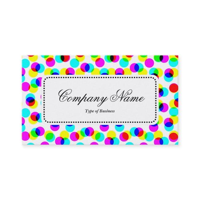 Center Label v5 - Color Halftone Pattern