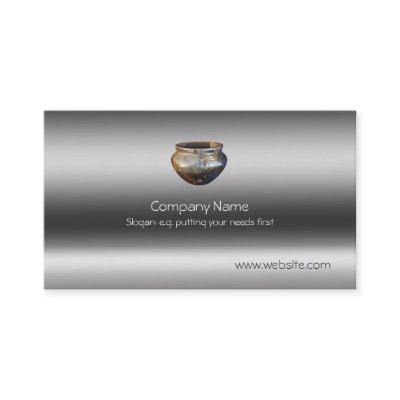 Ceramic Lustre Raku Pottery, metallic-look