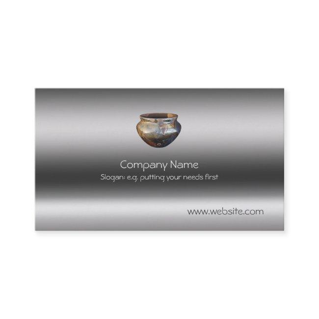Ceramic Lustre Raku Pottery, metallic-look