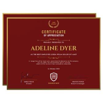 Certificate | Modern Business Logo Award Template