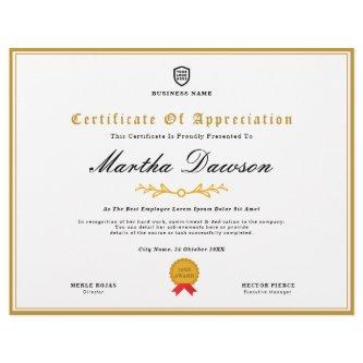 Certificate | Modern Business Logo Award Template
