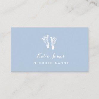 Certified Nanny Simple Newborn Baby Footprints