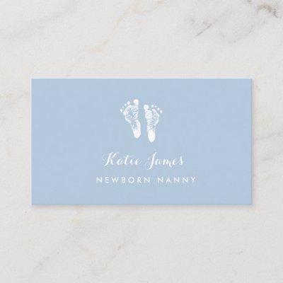 Certified Nanny Simple Newborn Baby Footprints