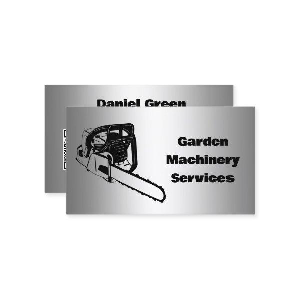 Chainsaw Services Garden Machinery Custom QR