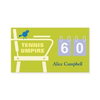 Chair or line tennis umpire  template