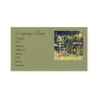 'Chair with Hat in Garden'