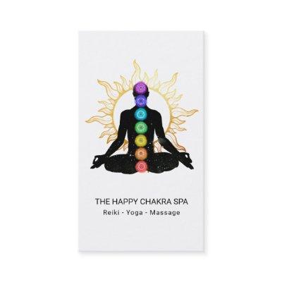 *~* Chakra Healing Meditation Lotus Pose Man Sun