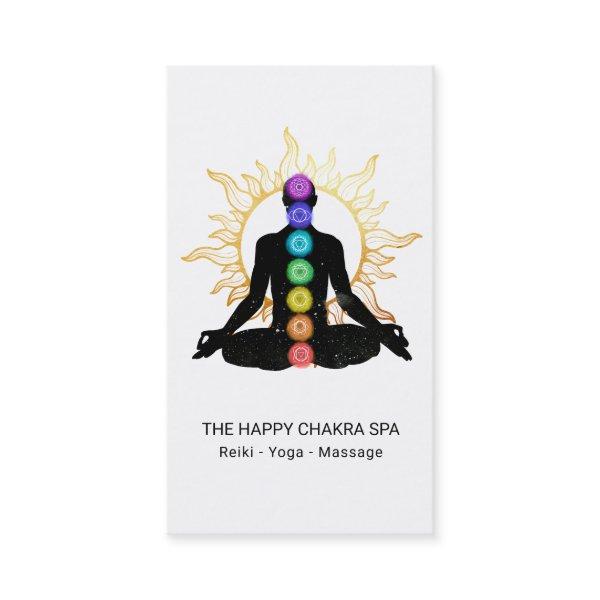 *~* Chakra Healing Meditation Lotus Pose Man Sun