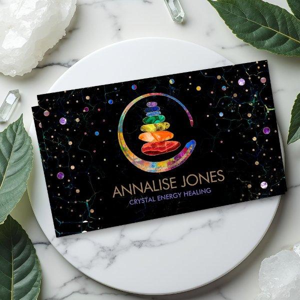 Chakras Zen Stones and Enso circle - Gemstones