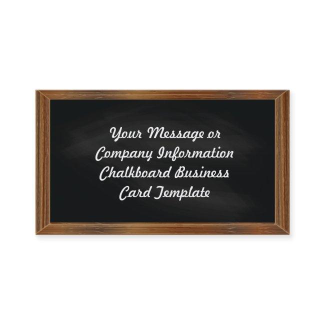 Chalkboard Template