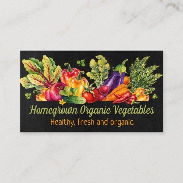 Chalkboard Fresh Homegrown Vegetable Business