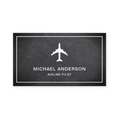 Chalkboard Jet Aircraft Airplane Airline Pilot